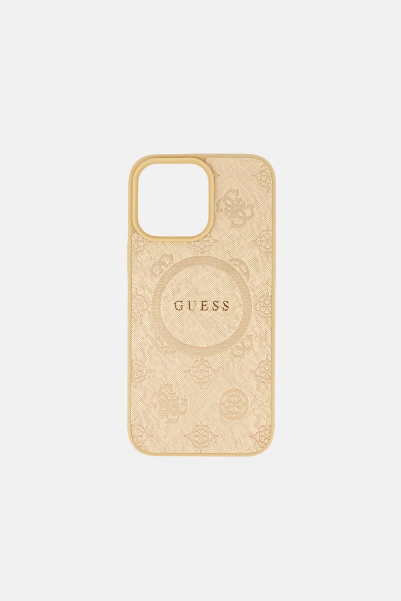 GUESS iPhone 16 Pro Max MagSafe Protective Case, Gold - Image 1