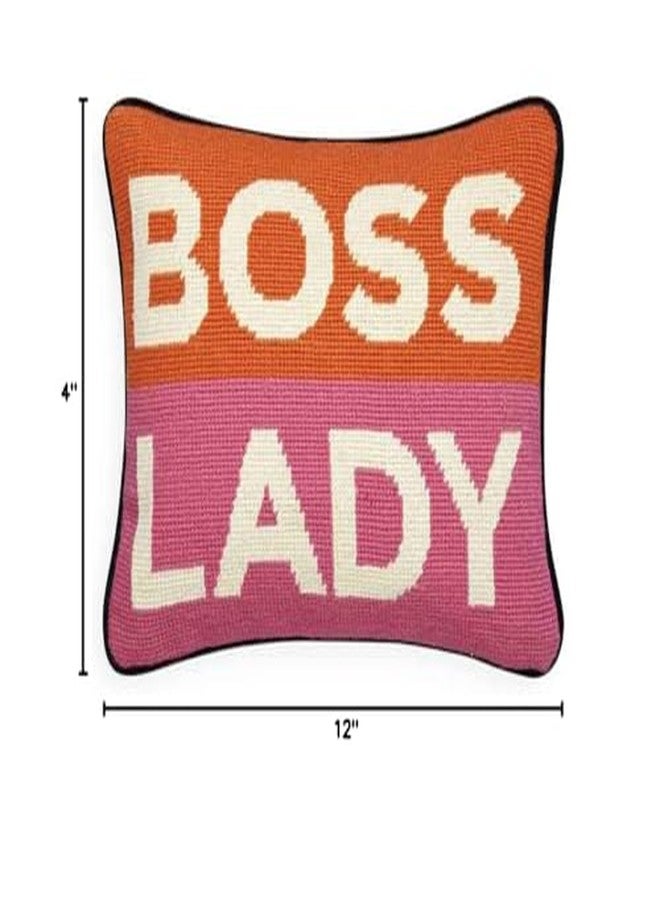Jonathan Adler وسادة رمي من نيدلبوينت لشخصية السيدة القوية من جوناثان أدلر، 1 قطعة (عبوة من 1)، وردي برتقالي - Image 4