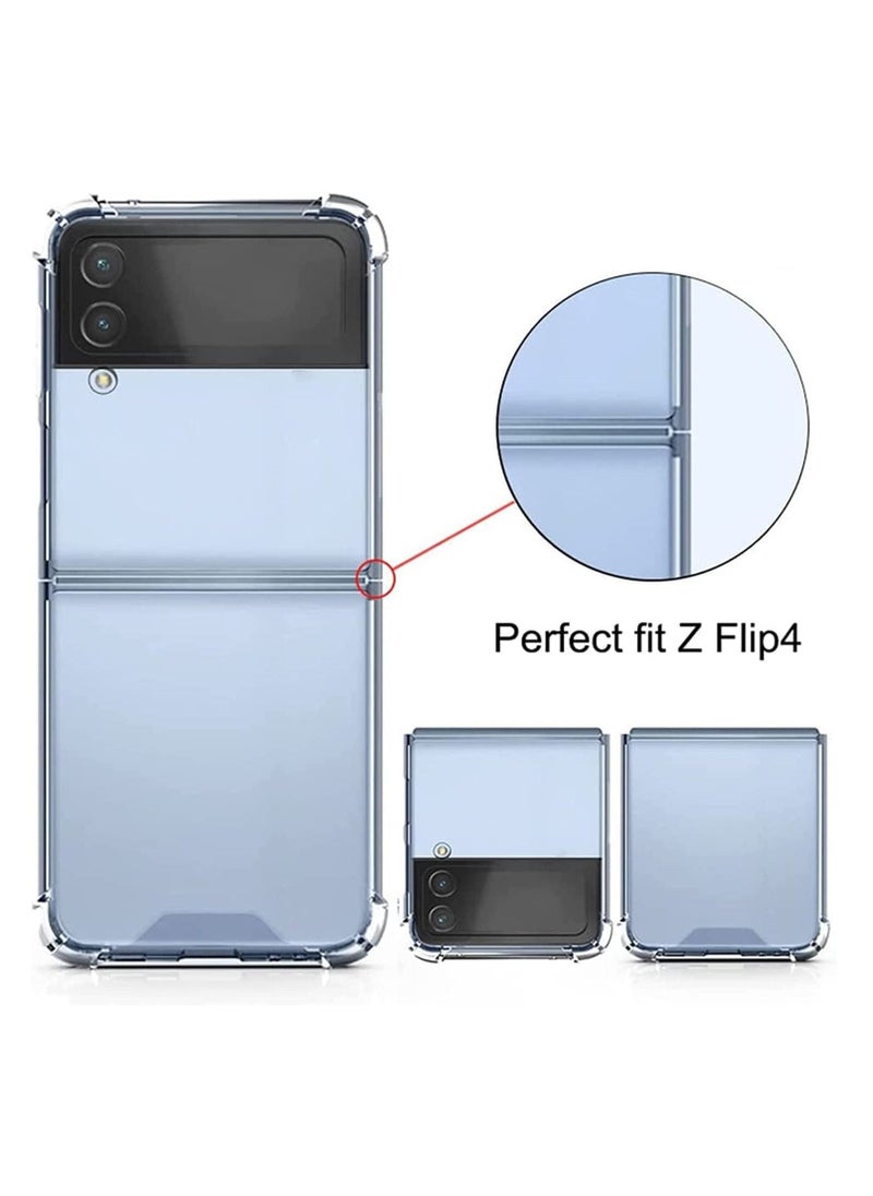راكسوم غطاء شفاف لسامسونج جالكسي Z Flip 4، غطاء نحيف شفاف يناسب Z Flip 4 - Image 3