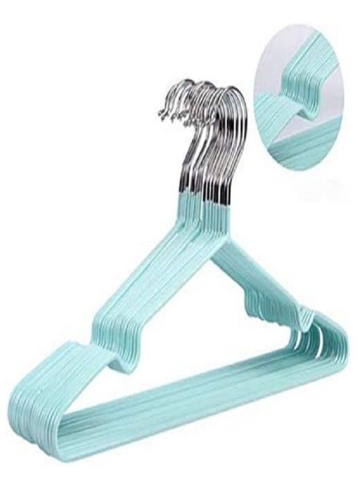 Multi-colored coated metal clothes hanger, consisting of 10 pieces - Image 3