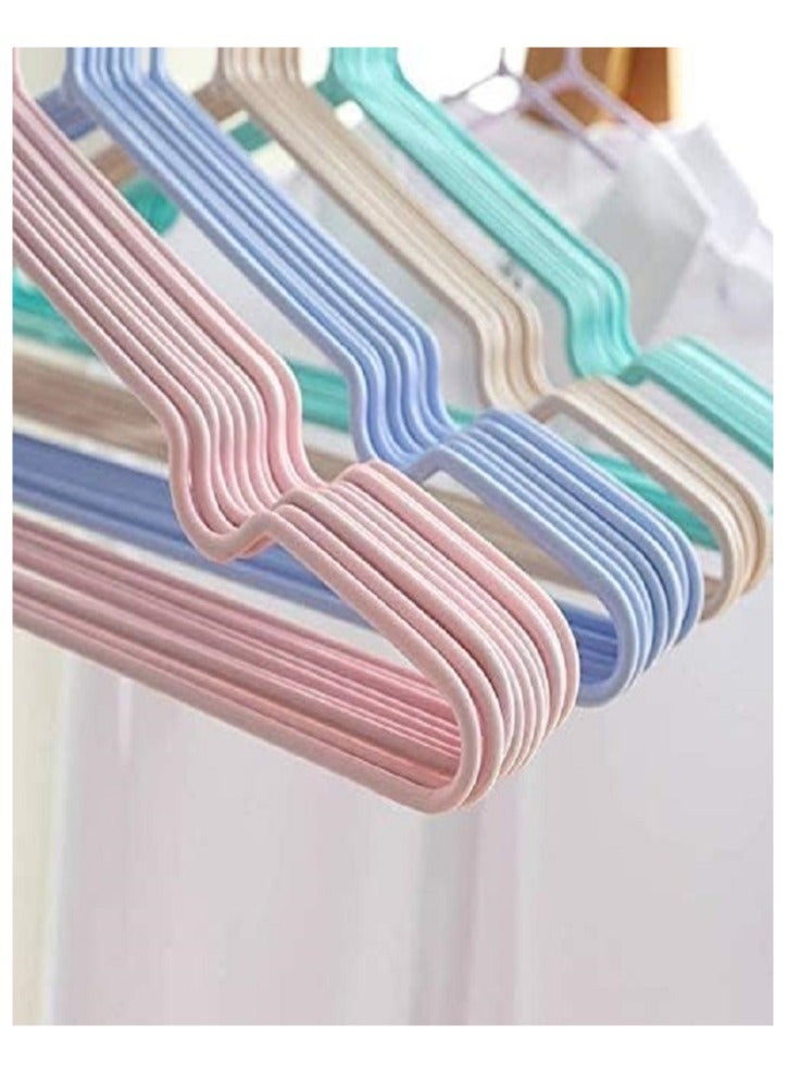 Multi-colored coated metal clothes hanger, consisting of 10 pieces - Image 4