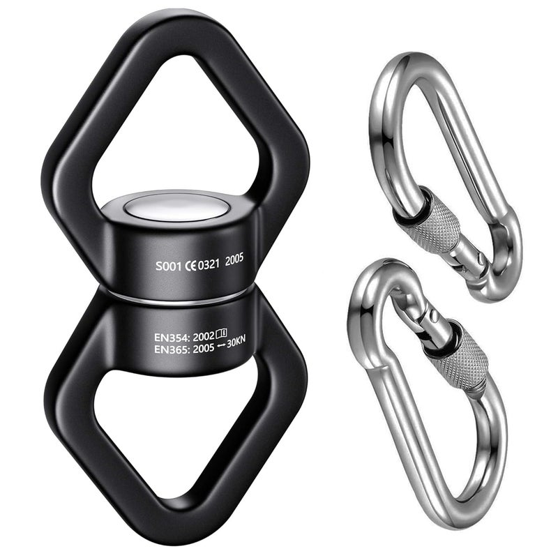Trobing Swing Swivel, 30KN Rotational Safety Device, 360° Rotator with Hanging Accessory for Aerial Yoga, Hanging Hammock, Web Tree Swing, Swing Spinner and Rock Climbing, Indoor and Outdoor - Image 1