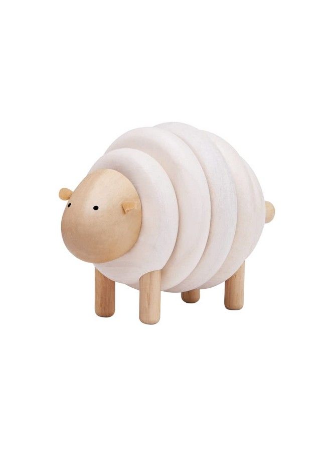 PlanToys Wooden Lacing Sheep Sorting And Stacking Toy (5150) ; Sustainably Made From Rubberwood And Nontoxic Paints And Dyes - Image 2