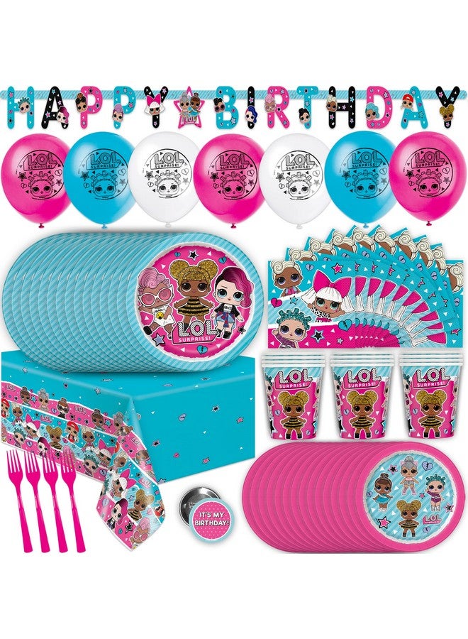 Unique Lol Birthday Party Decorations | Lol Surprise Birthday Party Supplies | Lol Party Supplies Birthday | For Girls Birthday | With Lol Banner, Lol Tablecloth, Lol Balloons, Lol Plates, Lol - Image 1