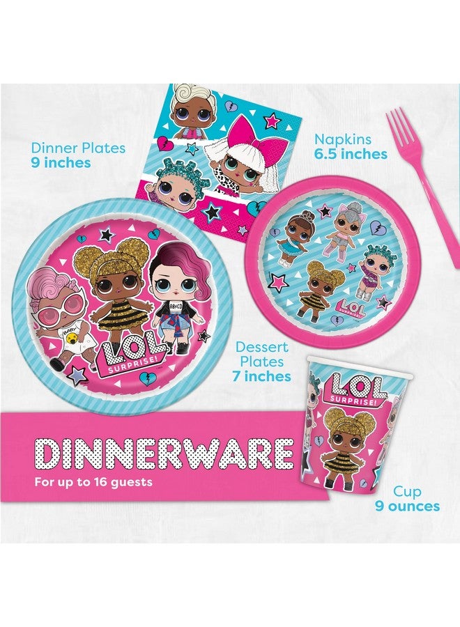 Unique Lol Birthday Party Decorations | Lol Surprise Birthday Party Supplies | Lol Party Supplies Birthday | For Girls Birthday | With Lol Banner, Lol Tablecloth, Lol Balloons, Lol Plates, Lol - Image 5