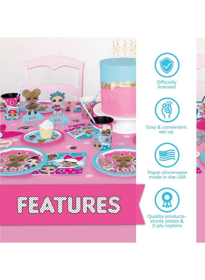 Unique Lol Birthday Party Decorations | Lol Surprise Birthday Party Supplies | Lol Party Supplies Birthday | For Girls Birthday | With Lol Banner, Lol Tablecloth, Lol Balloons, Lol Plates, Lol - Image 3