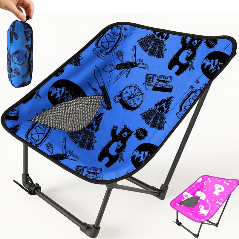 KidzAdventure Youth and Kids Camping Chair | Ultra Lightweight, Foldable and Heavy Duty | Ideal Indoor/Outdoor Kid Chair for Camping, Beach, Sports and Lawn - Image 1