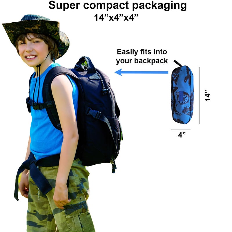 KidzAdventure Youth and Kids Camping Chair | Ultra Lightweight, Foldable and Heavy Duty | Ideal Indoor/Outdoor Kid Chair for Camping, Beach, Sports and Lawn - Image 4