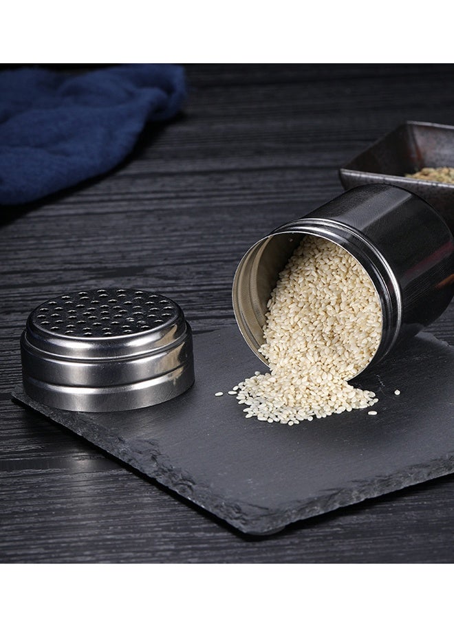 زجاجة التوابل ، الفولاذ المقاوم للصدأ الخرافة شاكر مع غطاء الملح والفلفل شاكرز التوابل الفلفل شاكر التوابل شاكر للطبخ المطبخ الخبز الملح الحلوى - Image 4