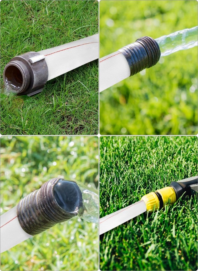 QWORK Backwash Hose, 3" ID x 65 FT Flexible Discharge Fire Hose, Lightweight Polyester Flat Water Hose, Sump Pump Hoses Drain Hose for Outdoor Lawn Garden Park Car Cleaning Pool - Image 4