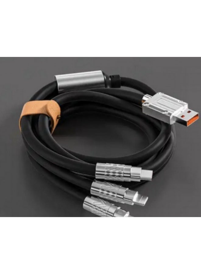 كابل شحن سريع 3 في 1 من USB-A إلى Type-C / Lightning / Micro USB - Image 2
