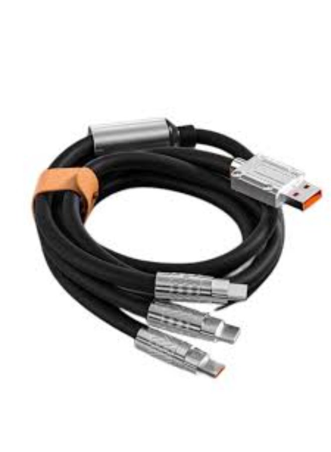 كابل شحن سريع 3 في 1 من USB-A إلى Type-C / Lightning / Micro USB - Image 1