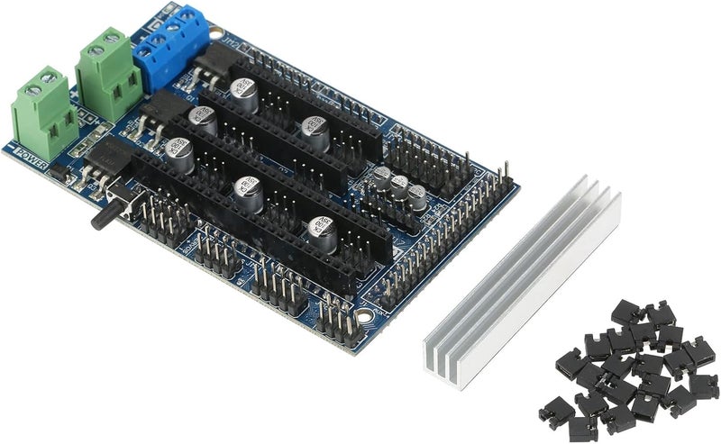 Trendy varied sizing alternatives Dioche The Ramps 1.6 4-Layer Control Panel Motherboard is Compatible with The Ramps 1.5 Control Board, Featuring Heatsink Expansion, and is Suitable for 3D Printer Accessories and Parts. Well-engineered versatile build - Image 4