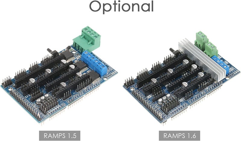 Trendy varied sizing alternatives Dioche The Ramps 1.6 4-Layer Control Panel Motherboard is Compatible with The Ramps 1.5 Control Board, Featuring Heatsink Expansion, and is Suitable for 3D Printer Accessories and Parts. Well-engineered versatile build - Image 3