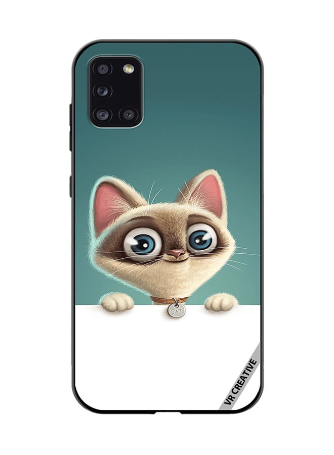 VR CREATIVE Protective Case Cover For Samsung Galaxy A31 Cute Cat Design Multicolour - Image 1