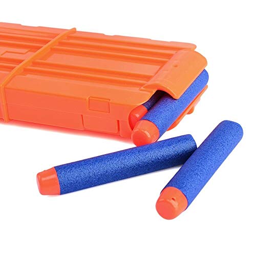 PATPAT® Soft Bullet Clip Quick Reload Clip for Nerf Elite Series Pack of 18 Bullets Ammo Cartridge Dart Nerf Clip, Toy Gun for Nerf Gun Bullet, Best Gifts for Boys - Orange - Image 3
