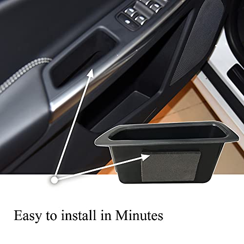 Vesul Front Row Door Side Storage Tray Compatible with Volvo XC60 2009-2017 Armrest Phone Container Door Organizer Handle Pocket ABS Tray Insert Glove Pallet - Image 4
