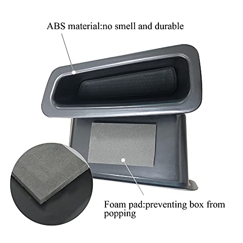 Vesul Front Row Door Side Storage Tray Compatible with Volvo XC60 2009-2017 Armrest Phone Container Door Organizer Handle Pocket ABS Tray Insert Glove Pallet - Image 3