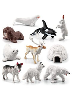 10Pcs Polar Animals Figurines