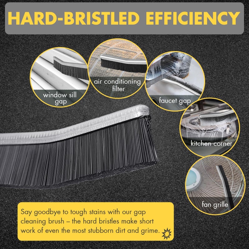 IBB Cleaning Brush Cloud Search - Hard Bristle Gap Cleaning Brush Bathroom Corner Kitchen Cleaning Brush | Hard Bristle Crevice Cleaning Brush Chimney Cleaning Brush (Gap Cleaning Brush - Pack of 2) - Image 2