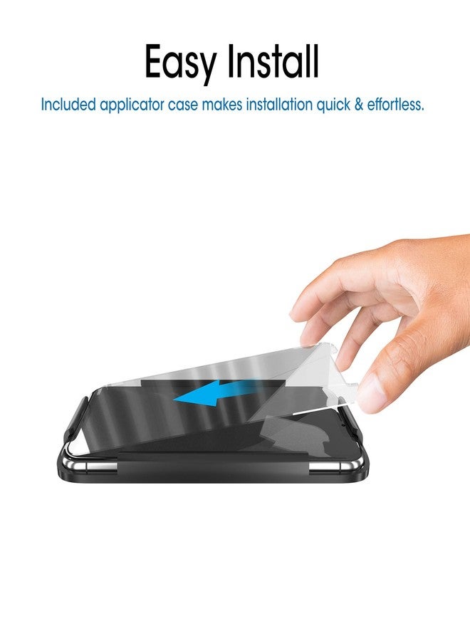 TechMatte Glass Screen Protector for iPhone 11 Pro, iPhone XS/X with Easy Installation Tray, Tempered Glass, Pack of 3 - Image 4