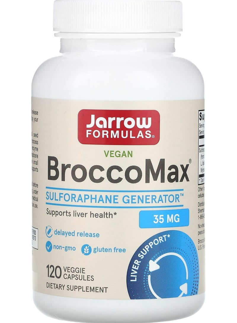 jarrow formulas Vegan BroccoMax, 35 mg, 120 Veggie Capsules