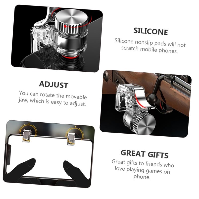 Phone Game Controller Triggers 1 Pair Lightweight Non Slip Design Enhanced Accuracy Gaming Accessories - Image 5