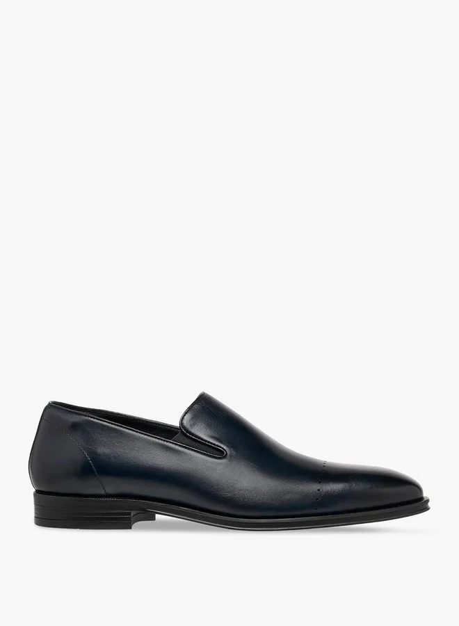 DUCHINI Men's Solid Slip-On Loafers