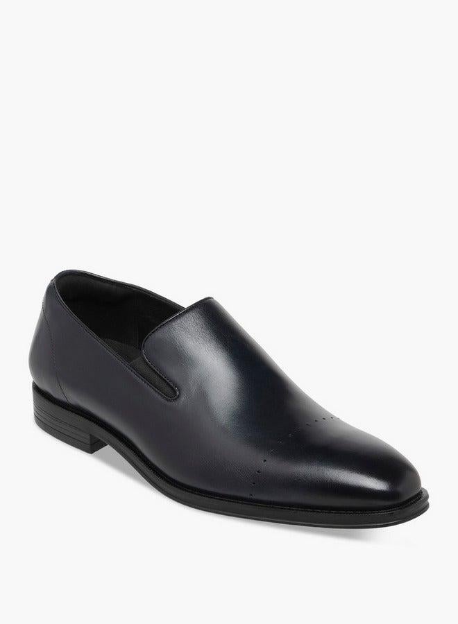 DUCHINI Men's Solid Slip-On Loafers - Image 1