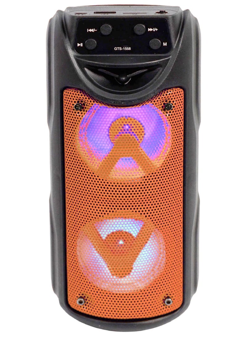 قريت نايس مكبر صوت لاسلكي يعمل بتقنية بلوتوث صوت استريو و راديو FM وذاكرة TF و مدخل USB - Image 2