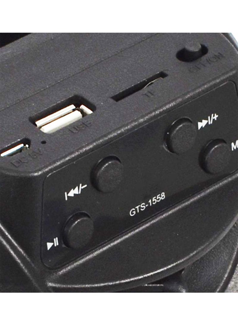 قريت نايس مكبر صوت لاسلكي يعمل بتقنية بلوتوث صوت استريو و راديو FM وذاكرة TF و مدخل USB - Image 3