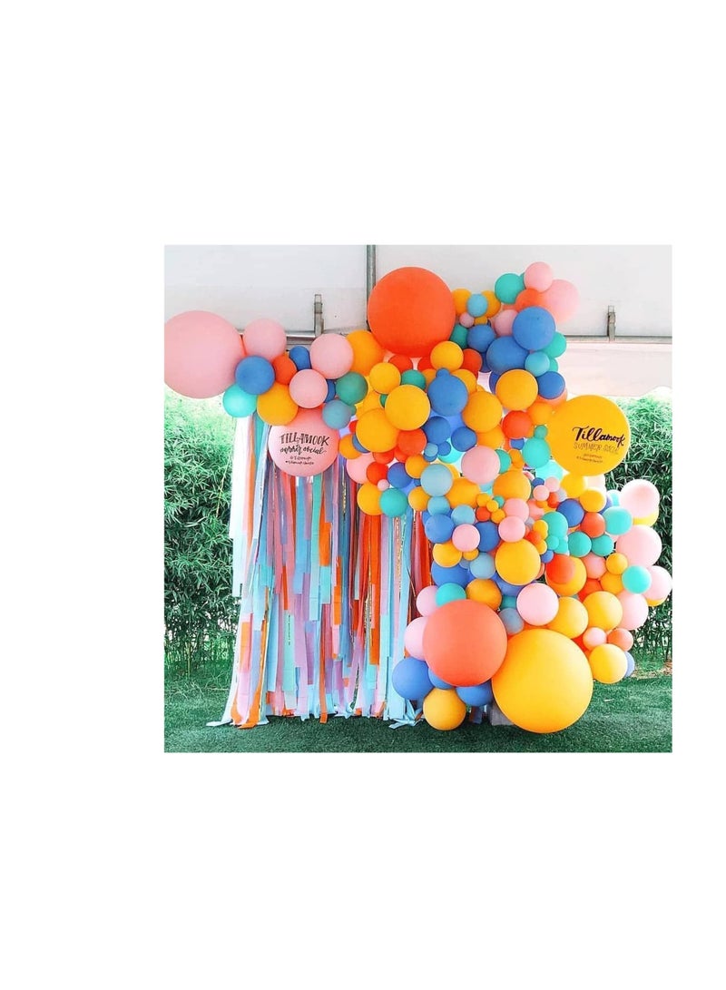 Flamingo Crepe Paper Streamer Rolls Hanging Party Decoration Total 10 Rolls Theme Party Streamer for Wedding Bridal Baby Shower Birthday DIY Art Project Supplies (Rainbow colour) - Image 4