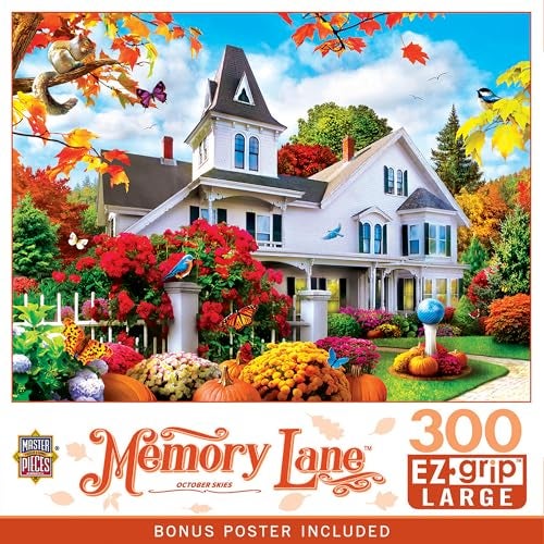 Masterpieces 300 Piece EZ Grip Jigsaw Puzzle October Skies 18x24 - Image 1