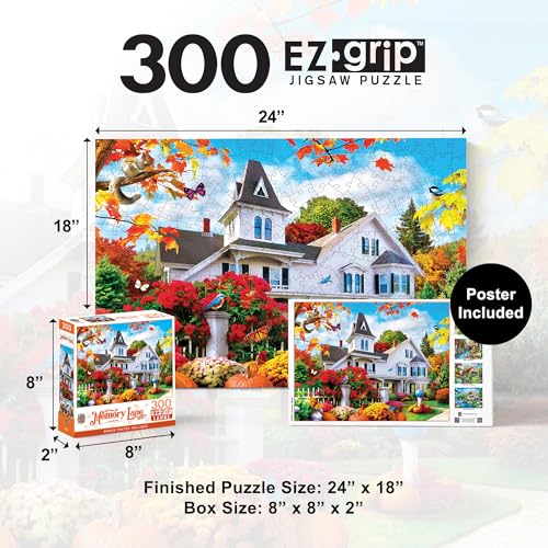 Masterpieces 300 Piece EZ Grip Jigsaw Puzzle October Skies 18x24 - Image 5