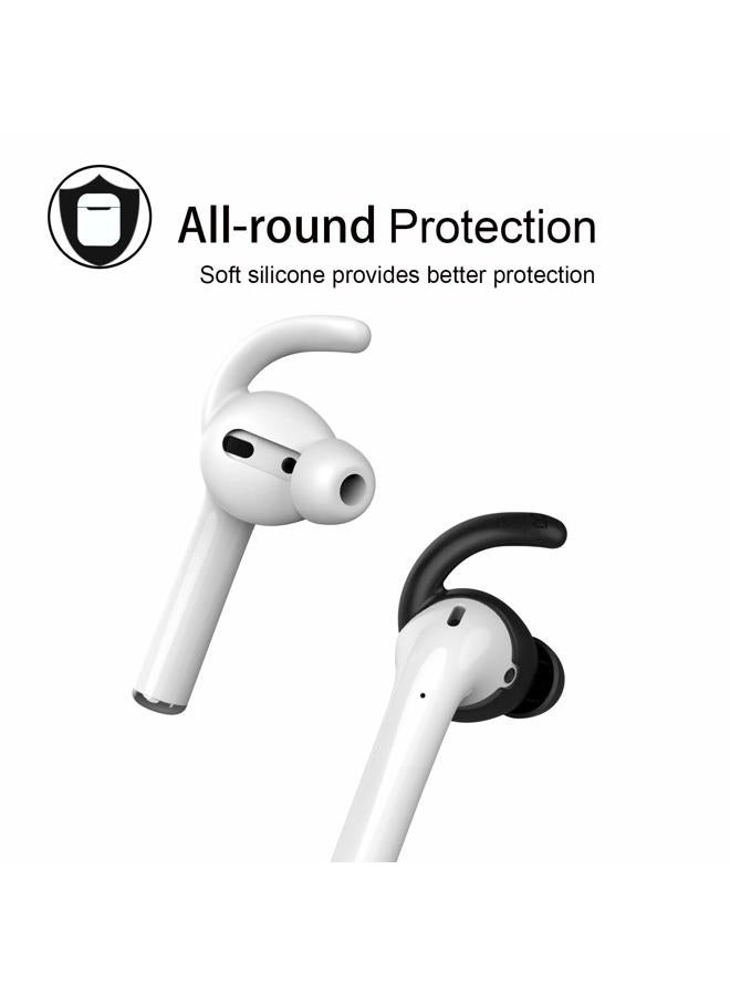 REEYEAR Anti-Slip Earhooks Soft Silicone Skin Compatible with Apple Headphone 2 & 1 Lightweight Sound Quality Enhancement for Headphones Outdoor Activities in-Ear EarHook 2 Pairs White - Image 4