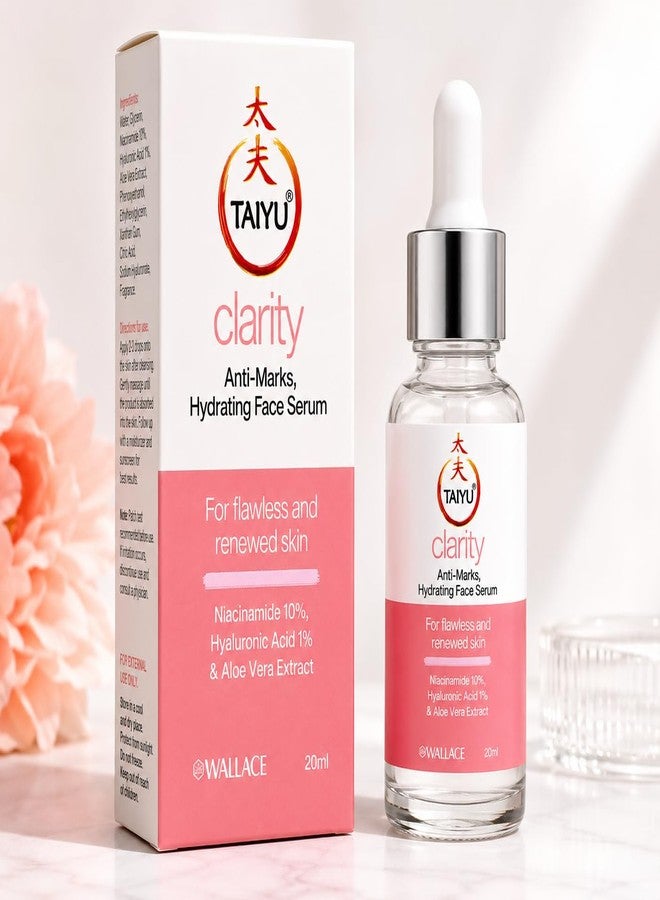 TAIYU Clarity Anti-Marks Hydrating Face Serum with Niacinamide 10%, Hyaluronic Acid 1% and Aloe Vera Extract, 20ml - Image 2