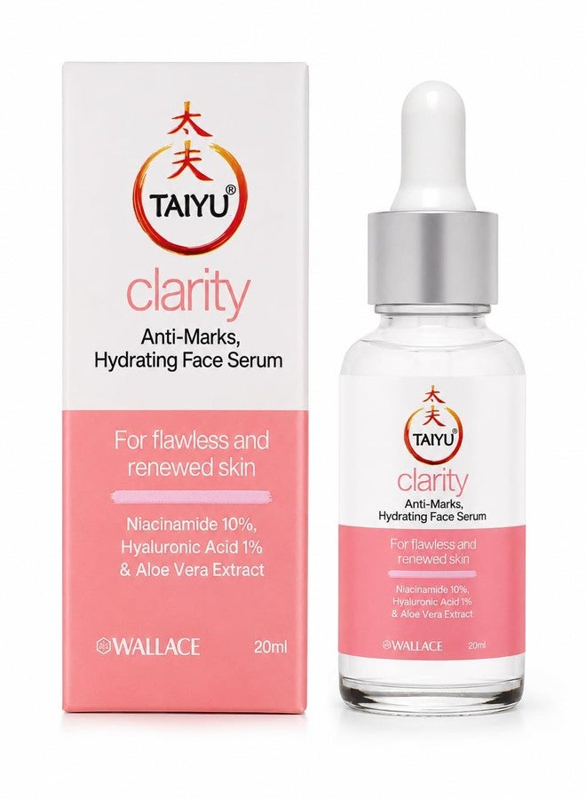 TAIYU Clarity Anti-Marks Hydrating Face Serum with Niacinamide 10%, Hyaluronic Acid 1% and Aloe Vera Extract, 20ml - Image 1