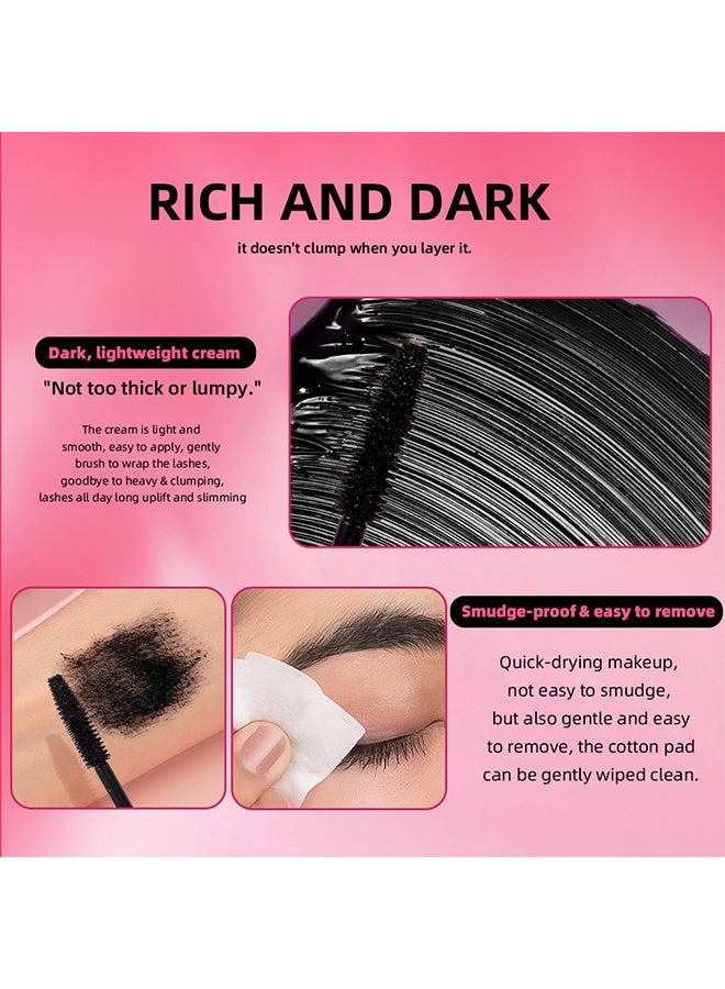 QiBest Power Lash Multiplying Mascara, Mascara Black Fiber Mascara Charming Longlasting Mascara, Thick and Long Eyelash Waterproof and Smudge proof Eyes Makeup - Image 5