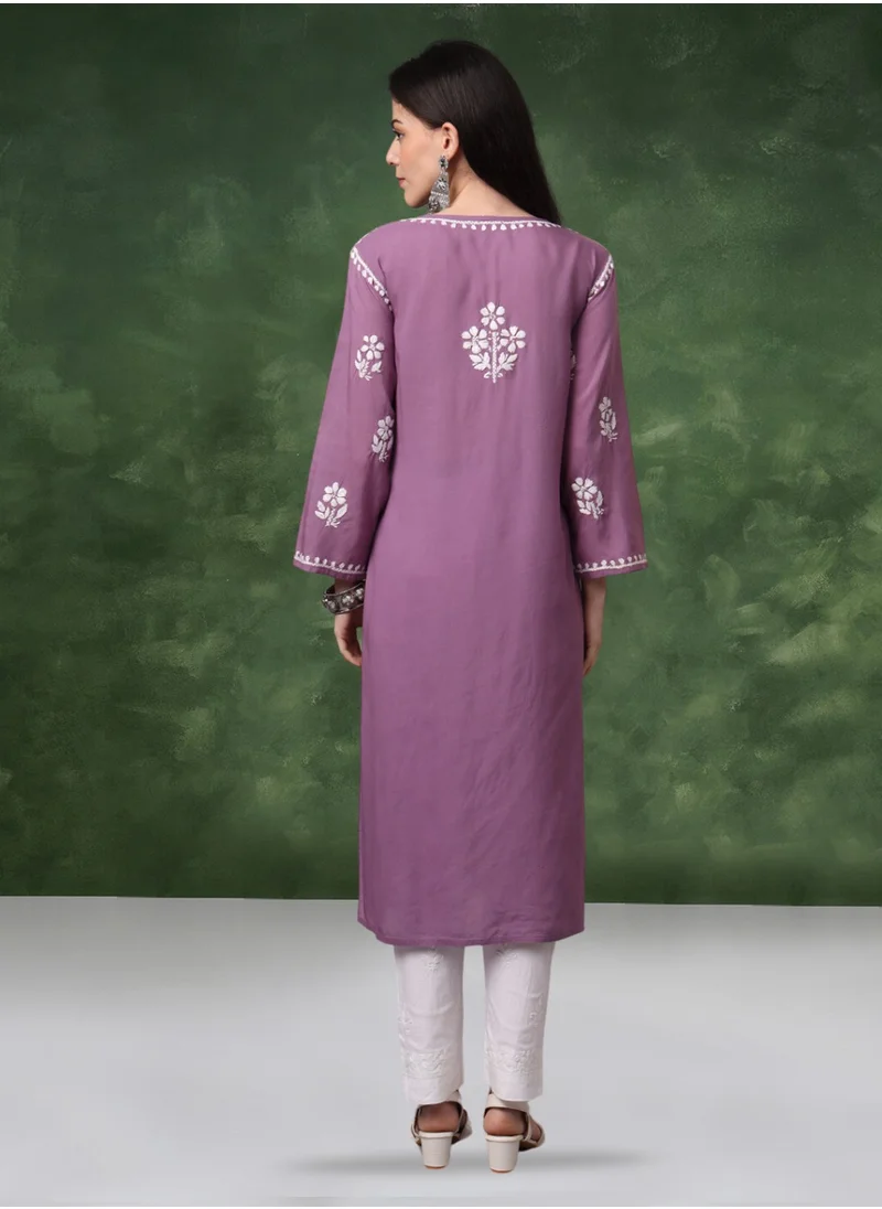 الايا كورتا مودال شيكانكاري مطرزة يدويًا- AL4013