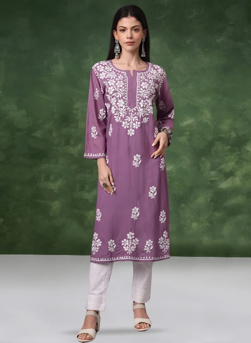 الايا كورتا مودال شيكانكاري مطرزة يدويًا- AL4013