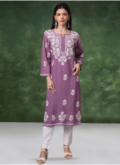 الايا كورتا مودال شيكانكاري مطرزة يدويًا- AL4013  - Image 3