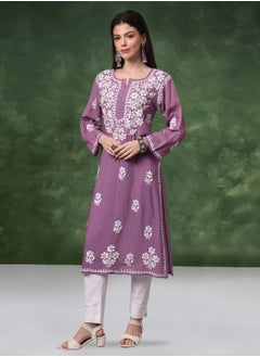 الايا كورتا مودال شيكانكاري مطرزة يدويًا- AL4013  - Image 5