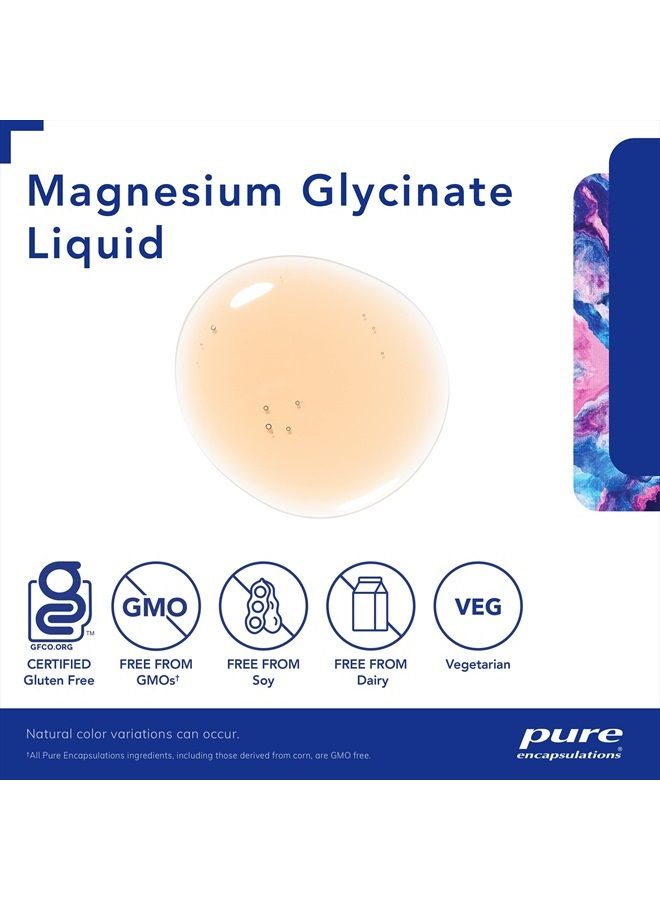 Pure Encapsulations Magnesium Glycinate Liquid | Supports Musculoskeletal and Cardiovascular Health* | 16.2 fl. oz. - Image 4