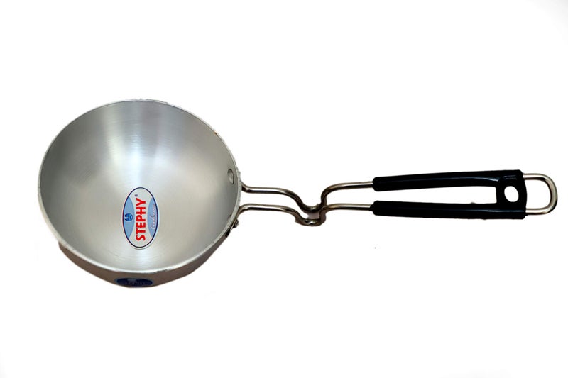 STEPHY Aluminium Tadka Pan with Unbreakable Steel Handle Tadka Pan (15+15 cm) - Image 5