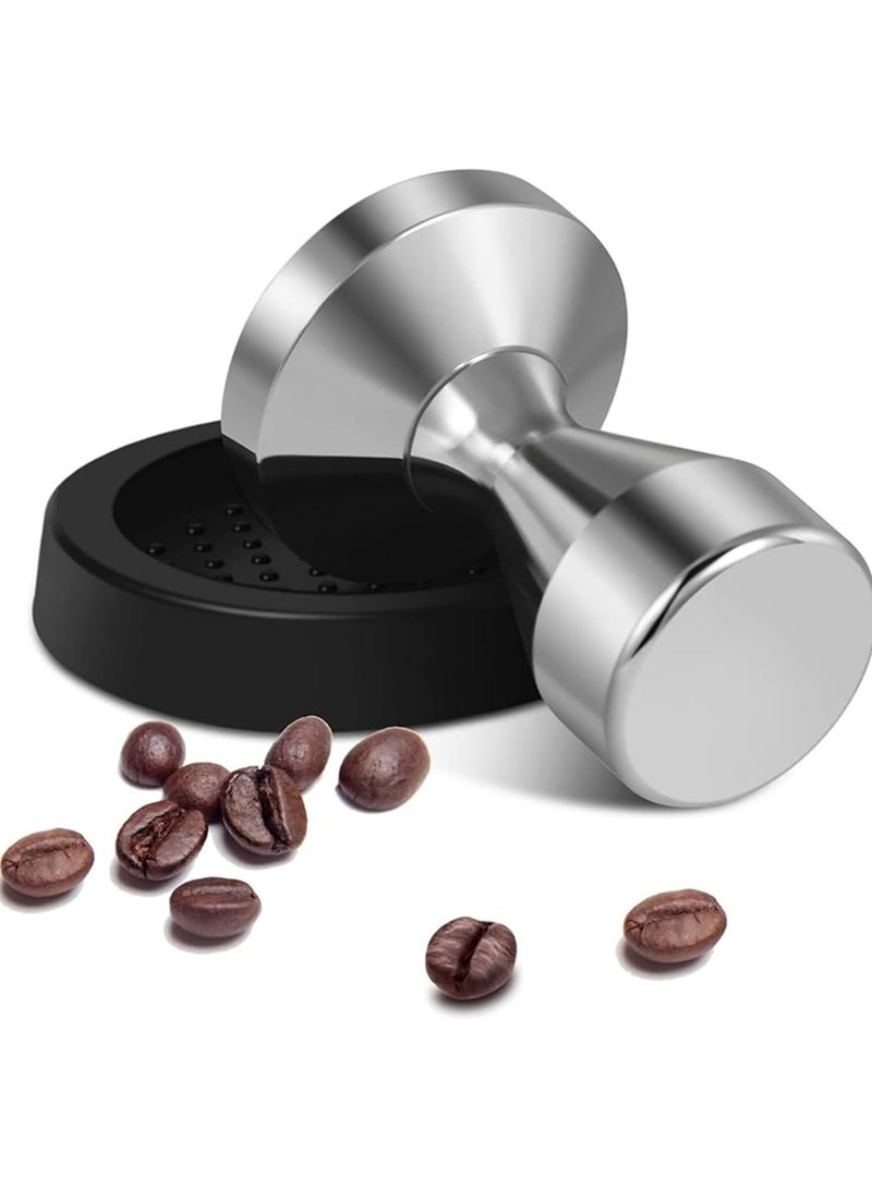 تامبر القهوة 51 ملم – مكبس إسبرسو مزود بقاعدة من السيليكون عالي الجودة - Image 3