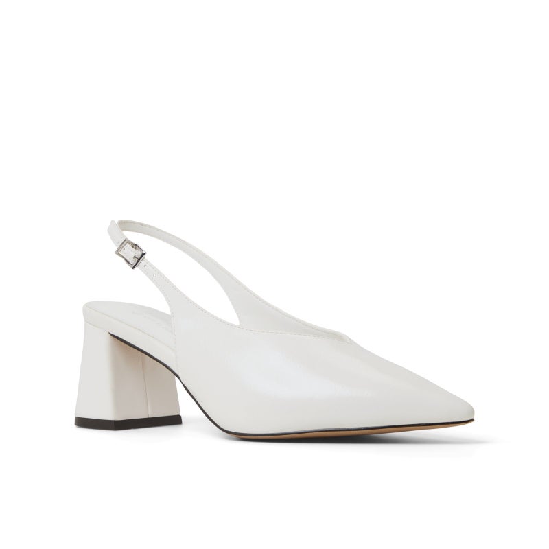 كول ات سبرنج صنادل ماريانا بيضاء بكعب خلفي - Image 4