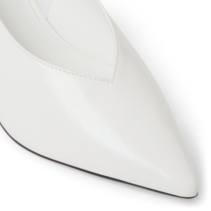 كول ات سبرنج صنادل ماريانا بيضاء بكعب خلفي - Image 5