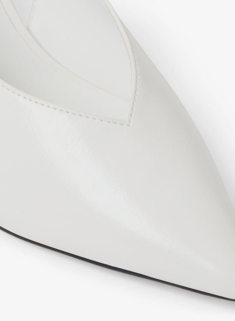 كول ات سبرنج صنادل ماريانا بيضاء بكعب خلفي - Image 5