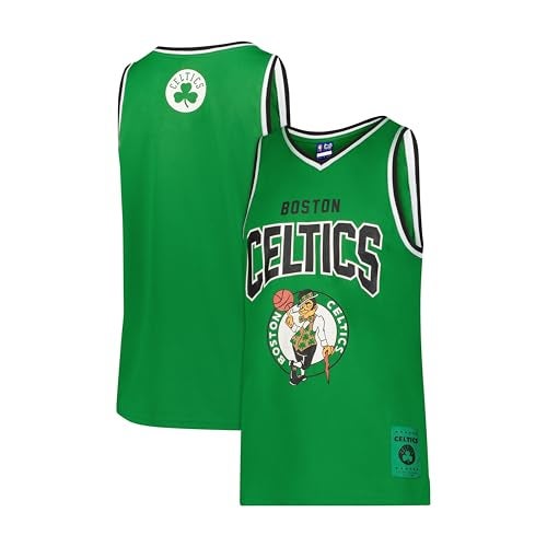 Ultra Game Boys NBA Official Tank Top Mesh Sleeveless Muscle T-Shirt, Boston Celtics, Team Color, 8 - Image 1