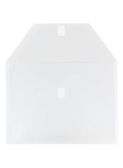 JAM Paper Plastic Envelopes With Hook & Loop Closure - Letter Booklet - 9 3/4 X 13 - Clear - 12/Pack  - Image 2